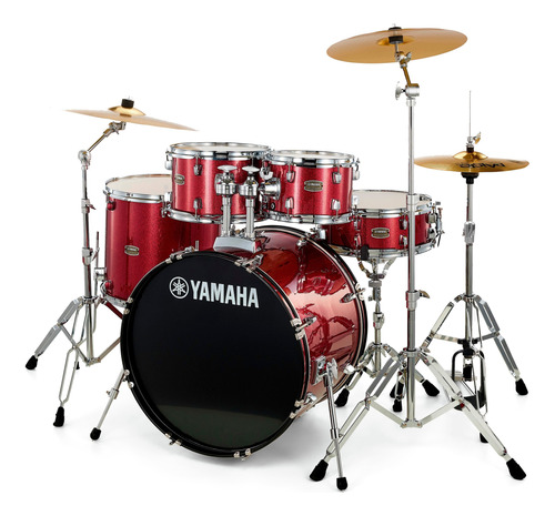 Bateria Acustica Yamaha Rdp2f5 Rydeen Burgundy Con Platillos