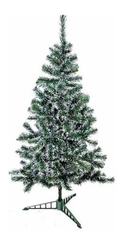 Arvore De Natal Nevada Pinheiro 120cm 110 Galhos Decoração Cor Verde