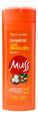  Muss Shampoo Muss Liso Brasilero Sin Sal 220 Ml