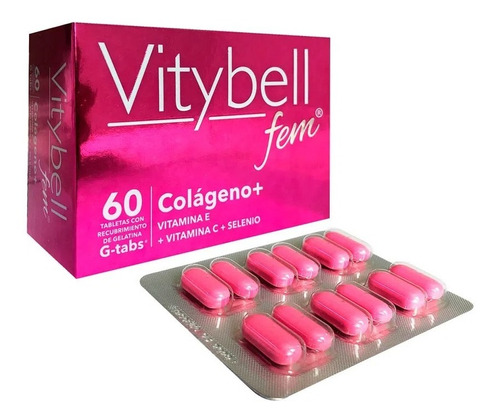 Vitybell Fem   Colageno   X 60 Tabletas Procaps