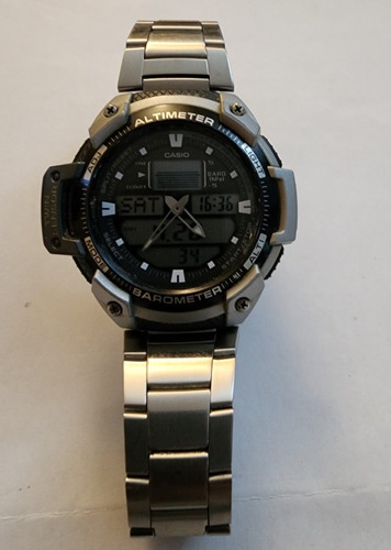  Relógio Casio Illuminator Masculino Mod  Sgw 400h Aço 