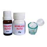  Resina Acrílica Autopolimerizável 20g + 10ml Para Consertos