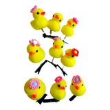 20 Patitos Patos Pollitos Hebilla Metal Broche Para Pelo