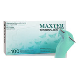 Guantes Mentolados De Látex Maxter Con Menta Color Verde Claro Talla Grande