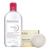 Kit Limpeza Sensibio H2o Bioderma 500ml+balance Barblist 70g