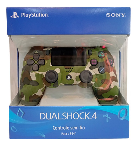 Controle Playstation 4 Camuflado Verde - Sony Original Ps4