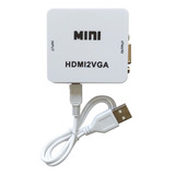 Kit 1 Adaptador Conversor Hdmi P/ Vga + 1 De Hdmi Para Av Rc