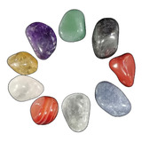 Set 7 Chakras De 9 Cristales Rolados Kit Reiki Armonizacion