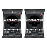 Combo 2x Whey 100% Concentrado Hd Refil 900g Blackskull