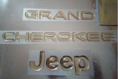 Emblema Jeep Grand Cherokee Original Resina 2 Piezas Foto 4