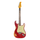 Guitarra Seizi Shinobi Relic Stratocaster Fiesta Red C/ Case