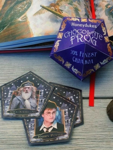 Caja Rana De Chocolate + Tarjetas  - Harry Potter Imprimible