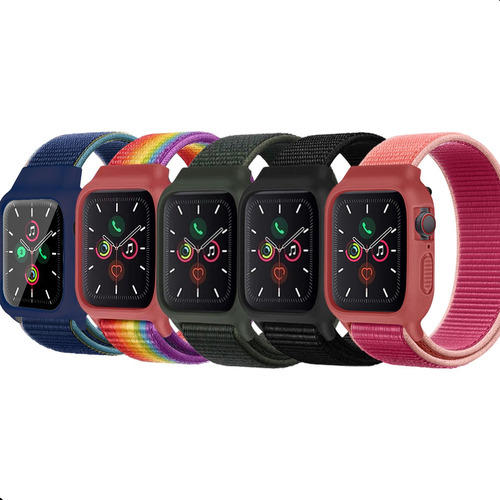 5pz Correa Para Apple Watch Ultra Tela Alpin Serie 8/7/6/5/4