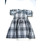 Vestido Zara Niña Cuadrille Gris Talle 7 No Akiabara Cheeky 