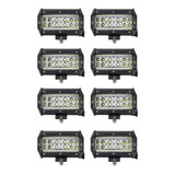 Pack X 8 Faros Reflector Led 84w Rectangular 12v 24v Tractor