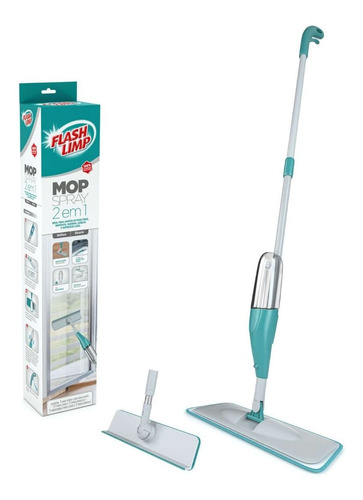 Mop Spray Rodo Esfregão Limpa Vidros 2 Em 1 Flashlimp 