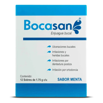Enjuague Bucal Antiséptico En Polvo Bocasan 24 Sobres | MercadoLibre