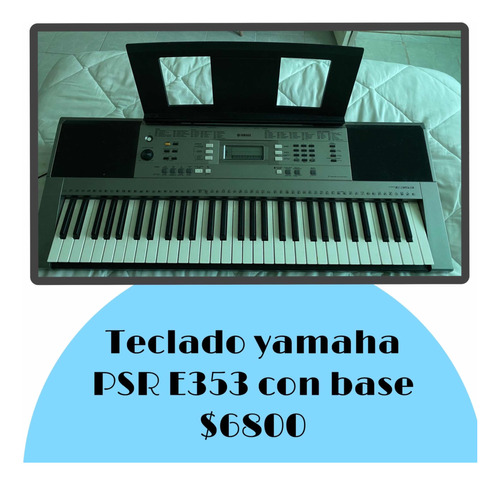 Teclado Yamaha Mod Psr E353 Incluye Su Pedestal