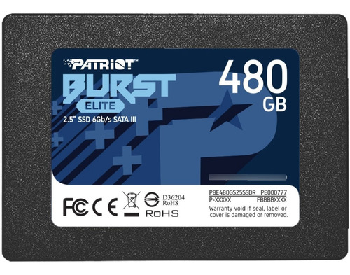 Disco Solido Ssd Patriot Burst Elite 480gb Sata 3 Pc 7mm *