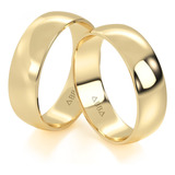 Set Argollas De Matrimonio 14k Oro Clásica Abba Joyas