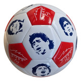 Pelota De Futbol Ch1 Dm10 Maradona Mrd3200 Caras Unicas Color Rojo