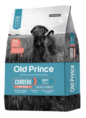 Old Prince Noveles Perro Cachorros Med Y Gran Cordero 7.5 kg