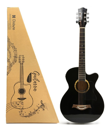 Guitarra Criolla Electroacustica Madera Funda Cuerdas Acero