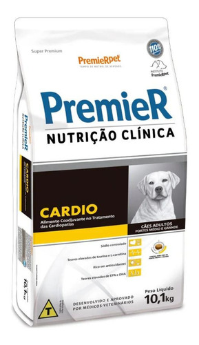 Ração Nutri Clínica Premier Cardio Para Cães Adultos 10,1kg
