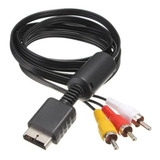 Cable A/v Audio Y Video Play Ps2 Ps3 Tv 3 Rca 1,8 Metros