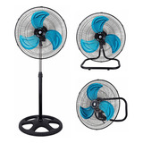 Ventilador 3 En 1 Kudu Ku-sfpi18a Turbo Azul Con 3 Palas De  Metal, 18  De Diámetro 50 Hz 220 v