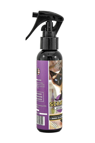 Scratch Spray Gatos Anti Rasguños No Toxico Arañazos 120ml