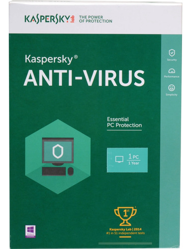 Kaspersky Antivirus Para Windows 10 Pc  1 Año