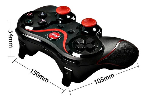 Control Gamepad Gamer Bluetooth iPhone/ios Con Soporte Color Negro