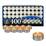 Velas Pequeñas Paquete Pebetero Blancas X400 Navideñas 