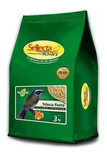 Ração Extrusada Trinca Ferro Natural 3kg Sellecta