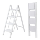 Step Ladder 3 Step Folding Ladder With Wide Anti-slip Pedal 