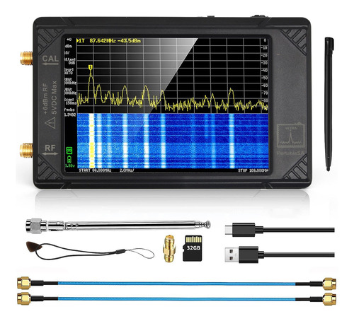 Analizador De Espectro Portátil Ultra De 4 Pulgadas, 100 Khz