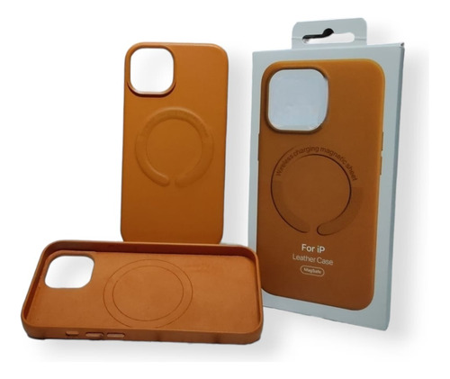 Funda De Piel Magsafe Leather Case Para iPhone