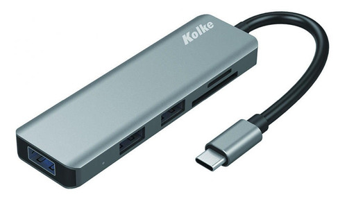 Puerto Usb 6 En 1 Kolke  3usb/sd/tipo C.   Kch-430 Loi Chile