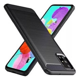  Funda Fibra De Carbono Tpu Para Samung Galaxy A31 + Vidrio 