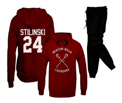 Conjunto Moletom Teen Wolf Stilinski 24 Serie+ Calça Lisa