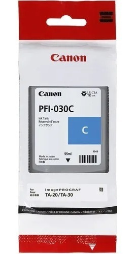 Cartucho Original Canon Pfi-030c 55ml Imageprograf Ta-20/30