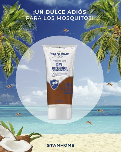 Gel Repelente De Insectos Stanhome Coco Paquete C/3 Piezas