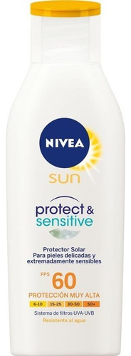 Bloqueador Protector Solar Nivea 125 Ml Fps 60 Sensitive