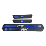 Embellecedores Autos Estribo Ford Fibra Azul 4 Pzas