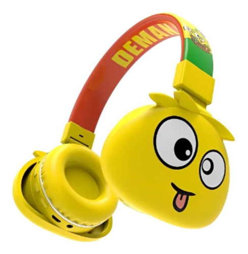 Fone Infantil Design Monstrinho Bluetooth Ou Com Fio Cores