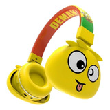 Fone Infantil Design Monstrinho Bluetooth Ou Com Fio Cores