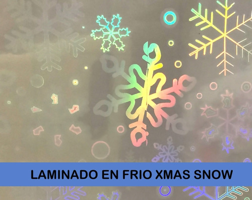 Laminado En Frio Diseño Xmas Snow A4 25 Hojas 