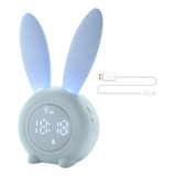 Despertador Luminoso Para Niños Con Diseño De Conejo, Luz No