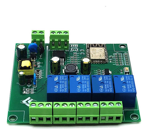 Módulo De Relé Wifi Inalámbrico Esp8266 De 4 Canales Esp-12f